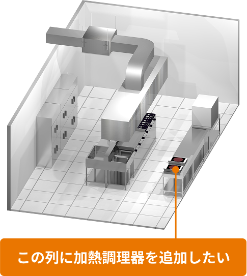 加熱調理器追加する図
