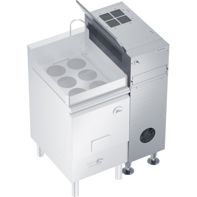 電気ゆで麺器用蒸気回収装置 スチームコレクター 画像